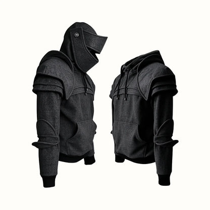 🔥 BIG SALE 50% OFF-🛡️ Knight Cosplay Hoodie – Medieval Fantasy Streetwear Pullover!
