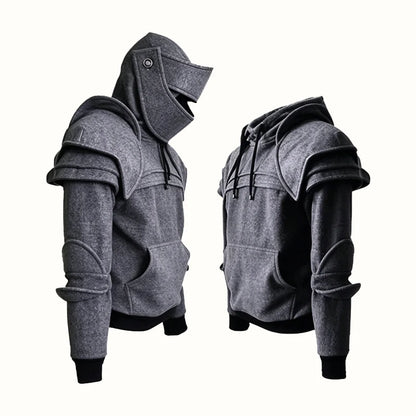 🔥 BIG SALE 50% OFF-🛡️ Knight Cosplay Hoodie – Medieval Fantasy Streetwear Pullover!