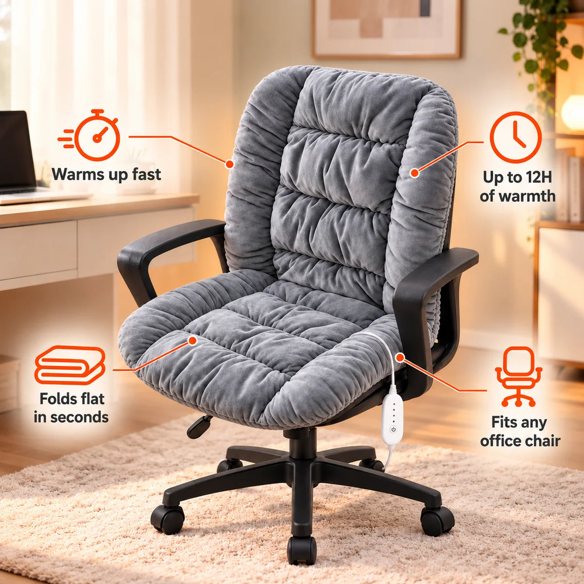 🔥Heated Seat Cushion – Cozy Warmth for Everyday Comfort