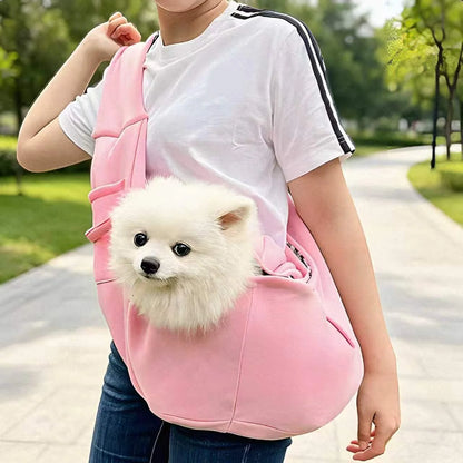 Portable Breathable Pet Carrier Sling Bag Single Shoulder Crossbody Travel Bag for Cats and Small Dogs