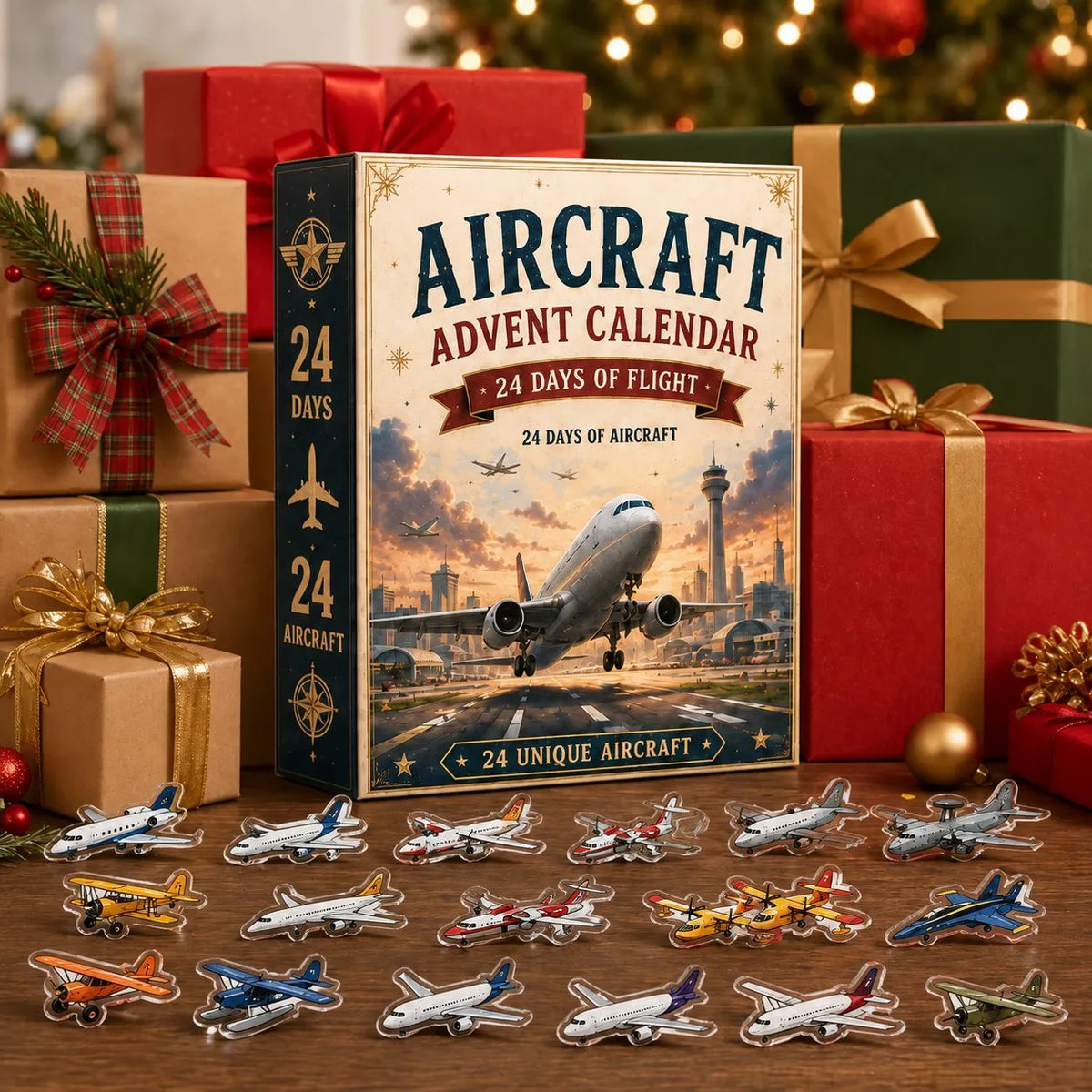 ✈️ Aircraft Advent Calendar 2026 | 24 Days of Flight with 24 Unique Miniature Airplanes, Jets & Aviation Collectibles 🎄🎁
