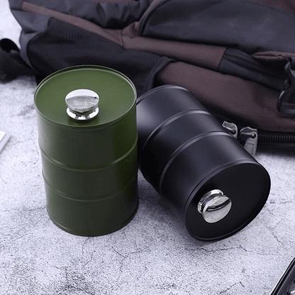 350ml/750ml Oil Drum Anti-rust Leak-proof No Odor Portable Wine Storage🛢Food Grade Camping Whisky Flagon Wine Jug Camping Supplies【liquor is not included】