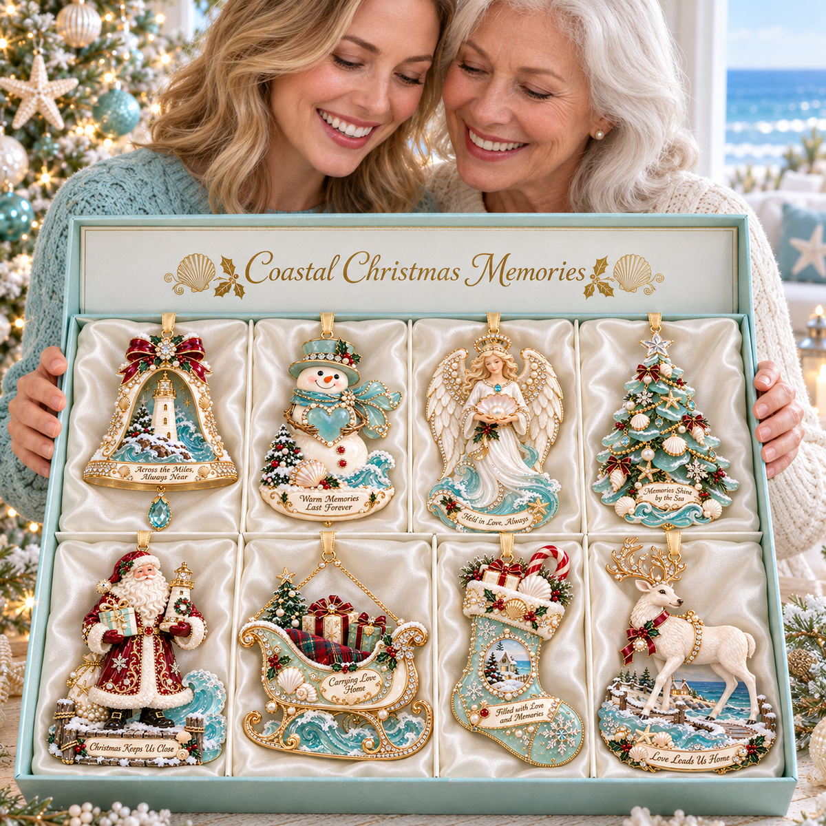 Coastal Christmas Magic Christmas tree ornaments