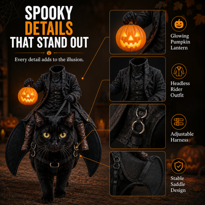 🔥Hot Sale 49% OFF💀Headless Horseman Cat Costume