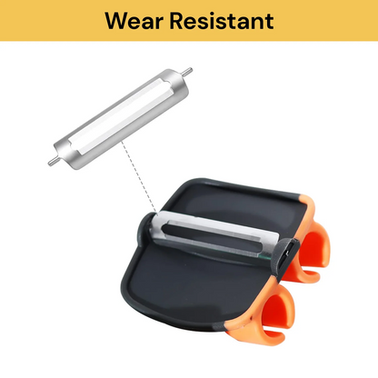 Finger Vegetable Palm Peeler Kitchen Fruit Potato Peeler with Comfortable Rubber Finger Grip