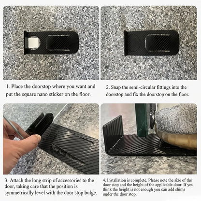 🔥Hot Sale 50% OFF 🎁——Self-Adhesive Door Stopper – Non-Slip No-Drill Door Holder for Home & Office