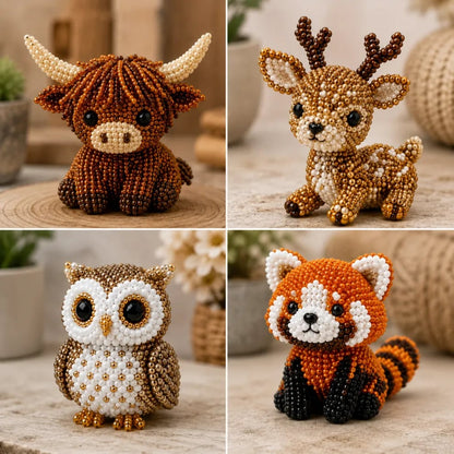 🧵2026 Tiny 3D Beaded Animal DIY Kit