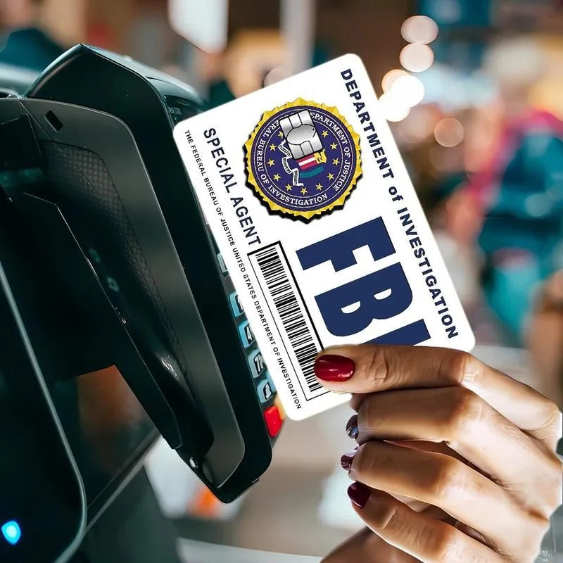 🔥Secret Agent Card Skins Kit: FBI/ICE Designs  • Cosplay & Gift Stickers