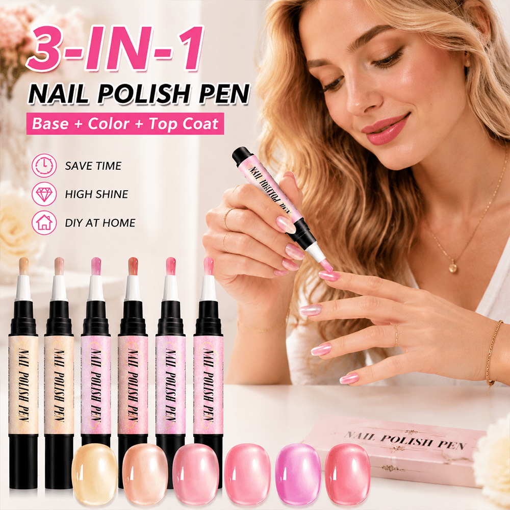 3-in-1 nail polish pen home manicure demonstration