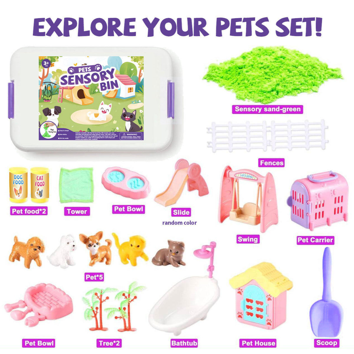 🚜Sandbox with Lid Castle Building kit