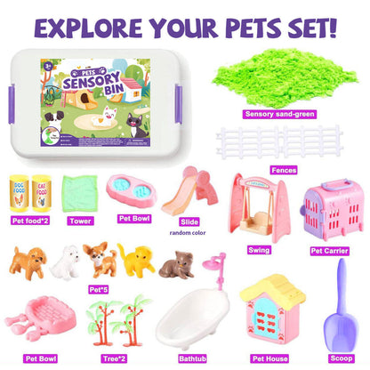 🚜Sandbox with Lid Castle Building kit