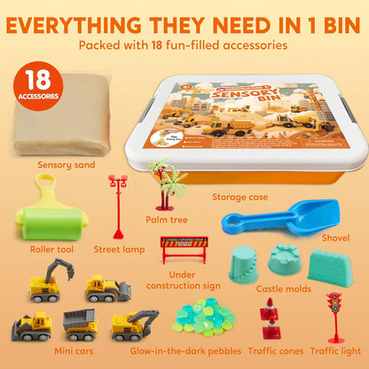 🚜Sandbox with Lid Castle Building kit