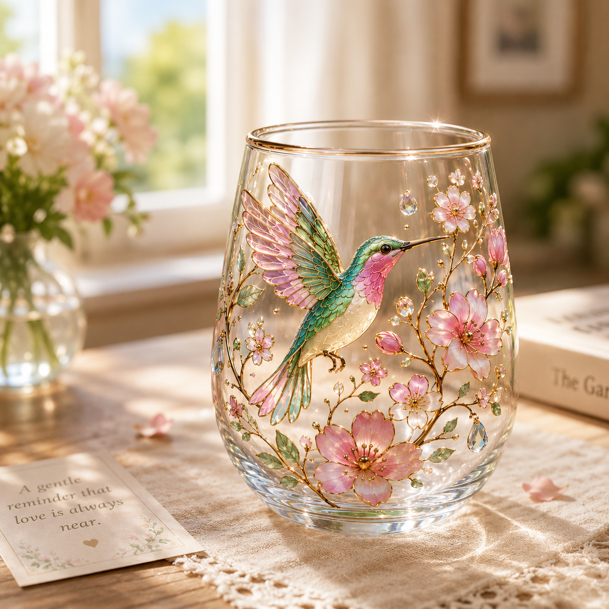 🌸🌿 Limited Edition 2026 Garden Morning Bliss Glass Tea Cup☀️☕