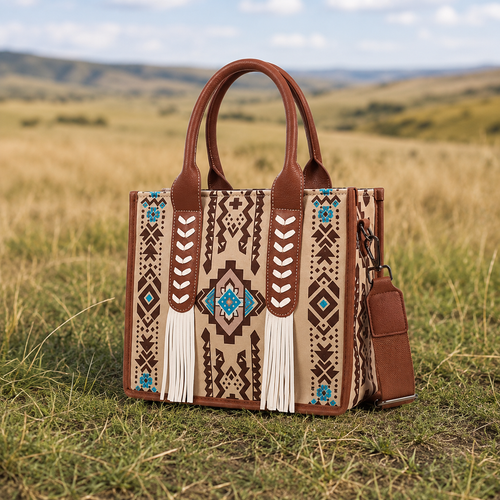 🔥Hot Sale 49% OFF🔥Southwestern-Inspired Fringe Tote Bag