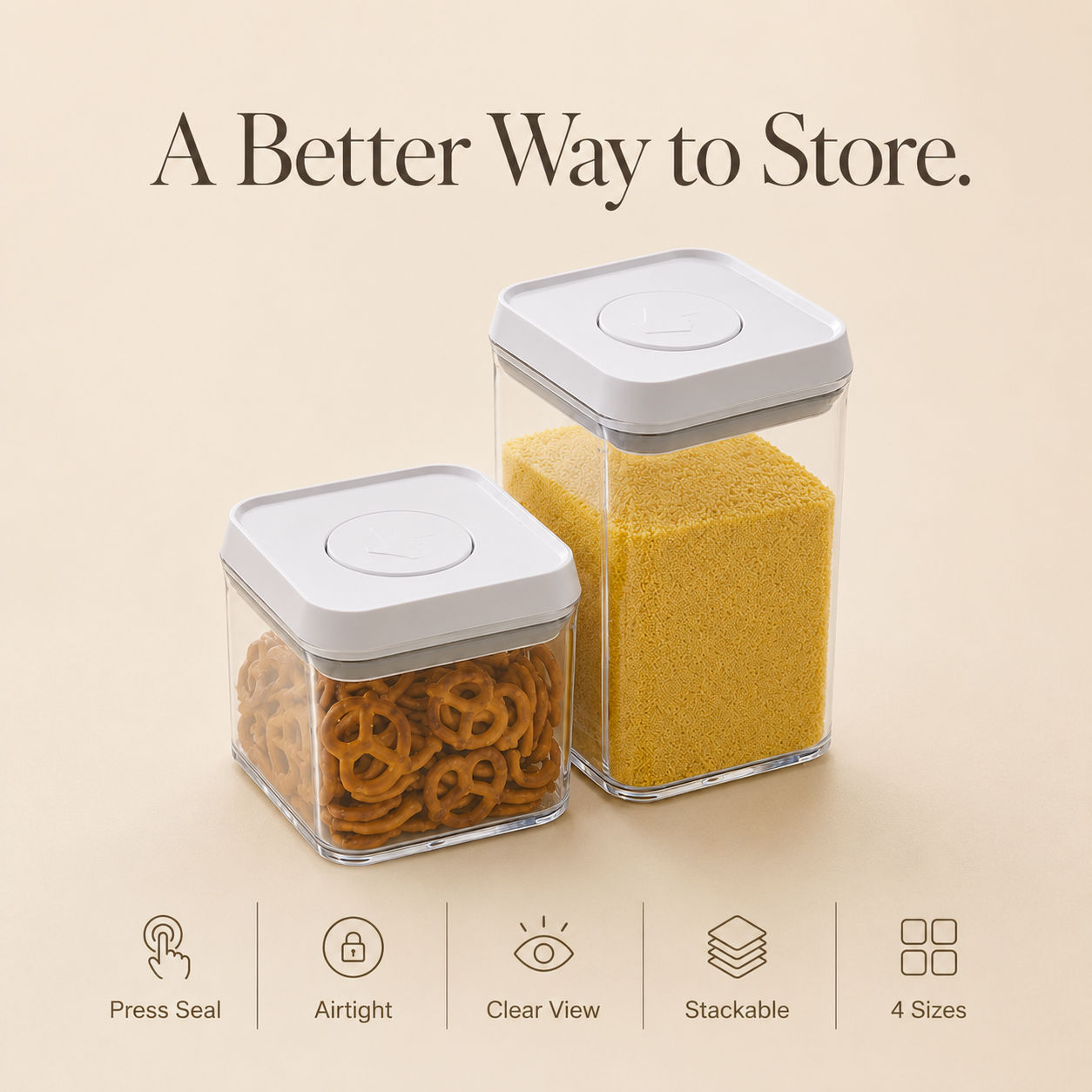 🔥HOT SALE LAST DAY 50%0FF 🎁🔥Press-to-Seal Airtight Food Storage Containers