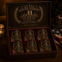 750ml Memorial Decanter + 1 Glass Gift Set