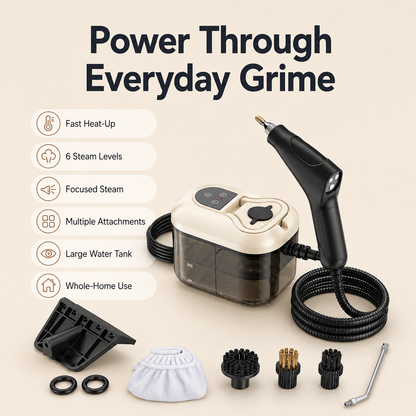 Portable 6-Level High-Pressure Steam Cleaner