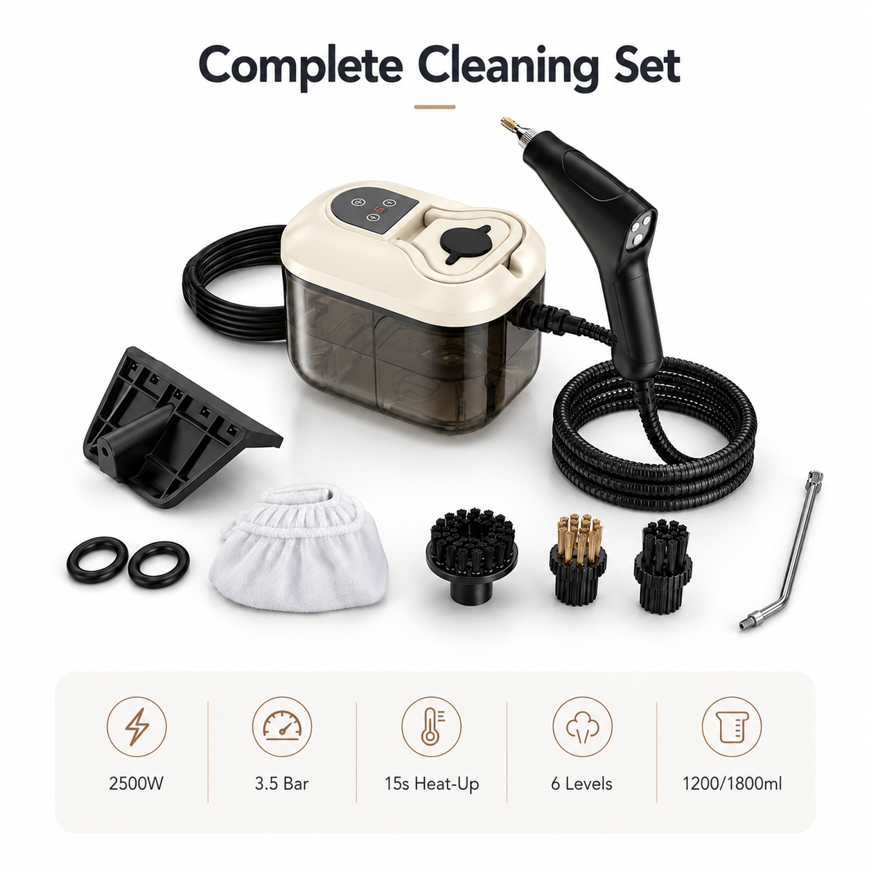 Portable 6-Level High-Pressure Steam Cleaner