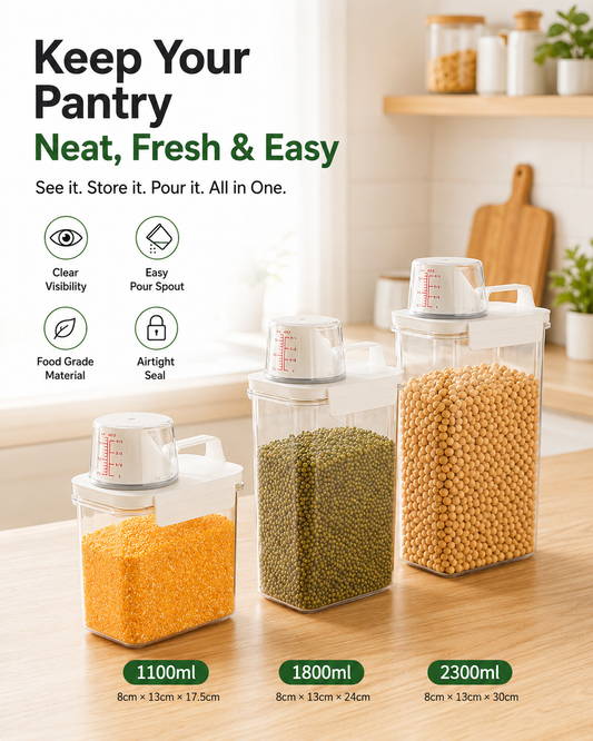 🔥Hot Sale 55% OFF🔥Food-Grade Airtight Storage Containers for Grains and Legumes