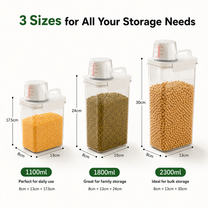 🔥Hot Sale 55% OFF🔥Food-Grade Airtight Storage Containers for Grains and Legumes