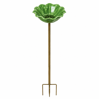 🔥HOT SALE LAST DAY 49%OFF!🔥🎁Metal Flower Bird Bath & Feeder Garden Stake