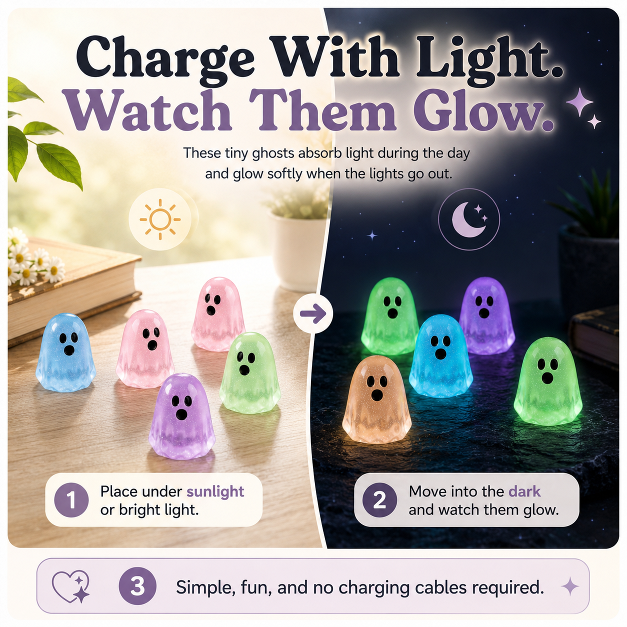 🔥Limited time 50% OFF——Tiny Glow Ghosts 👻