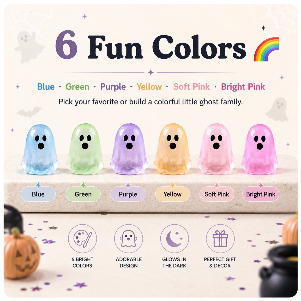 🔥Limited time 50% OFF——Tiny Glow Ghosts 👻