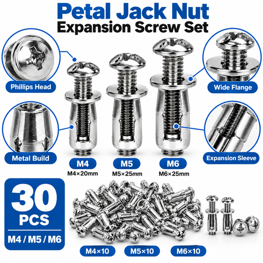 🔥 Limited-time 50% off — Petal jack nut expansion screw set