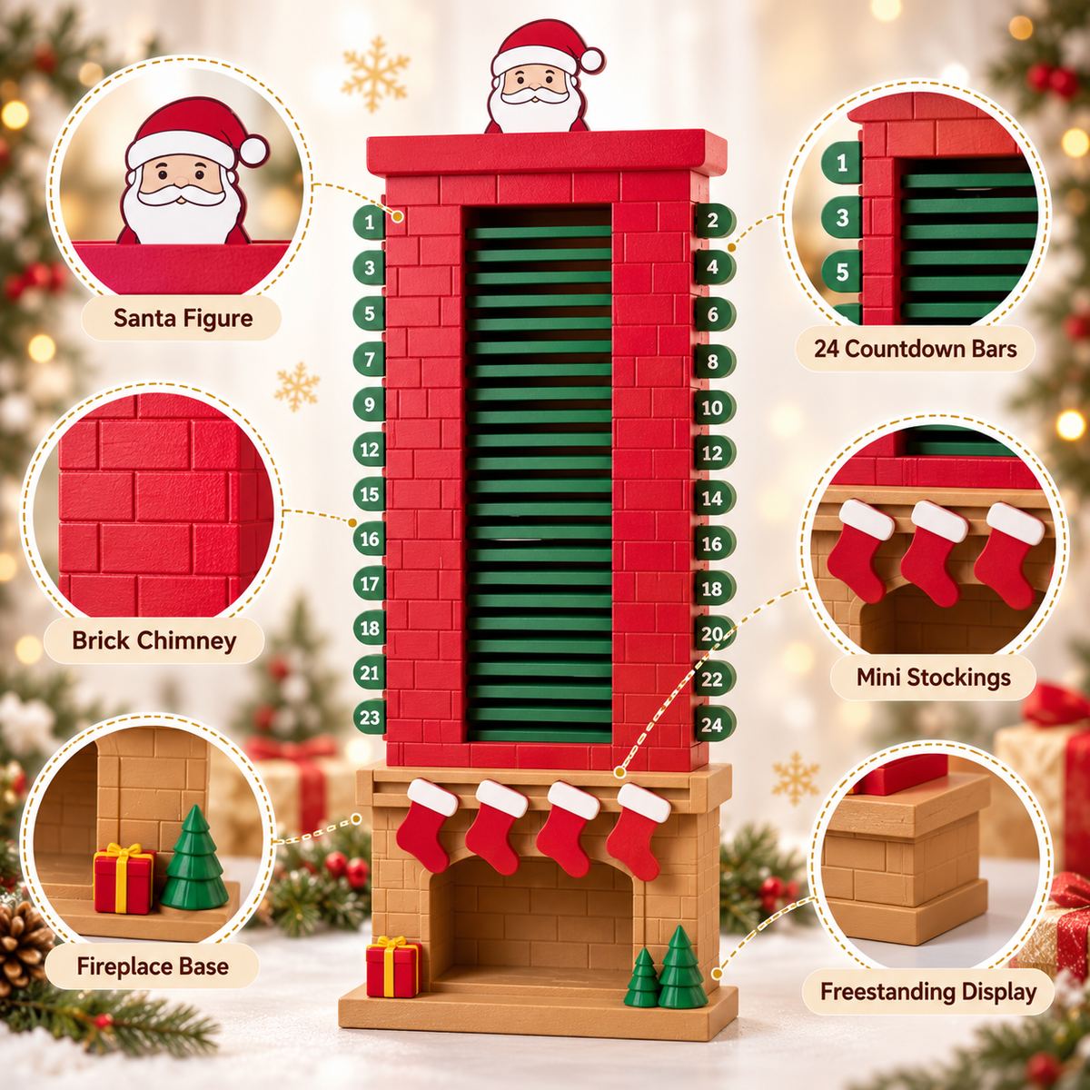 🎅 Limited-time 50% off — Santa chimney countdown advent calendar