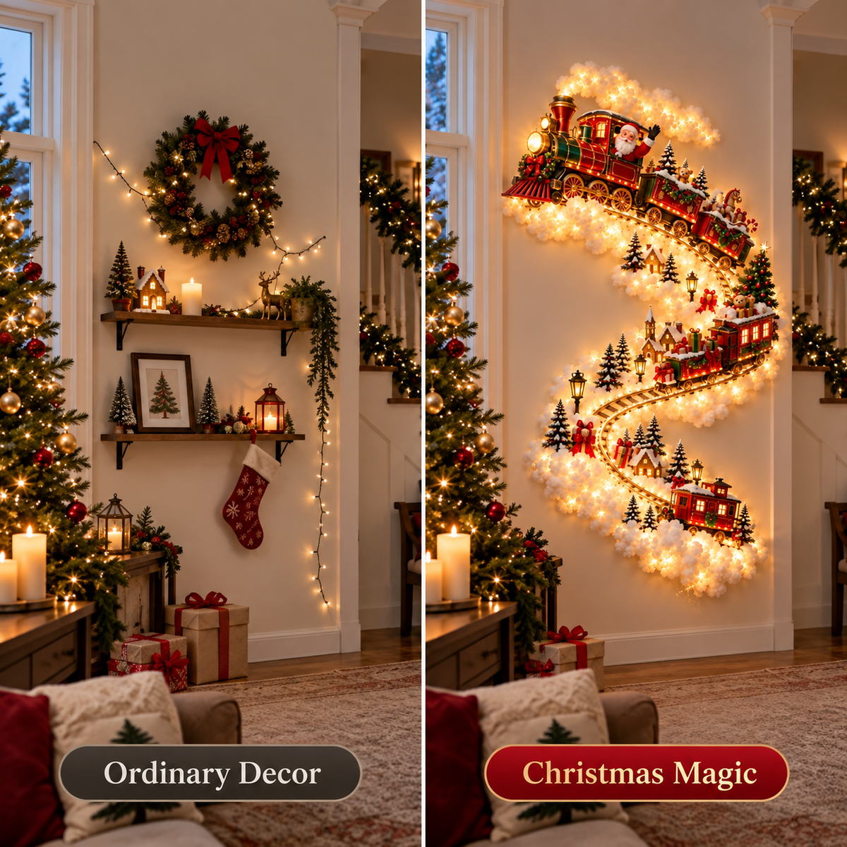 🎄 Limited-time 50% off — Christmas magic trail wall light