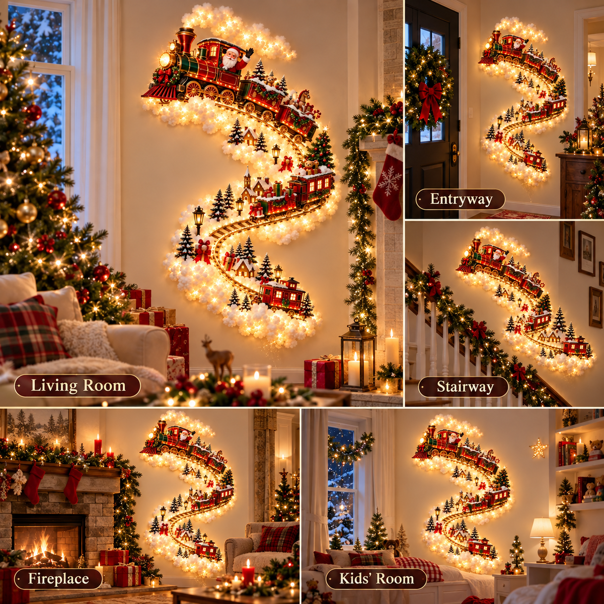 🎄 Limited-time 50% off — Christmas magic trail wall light