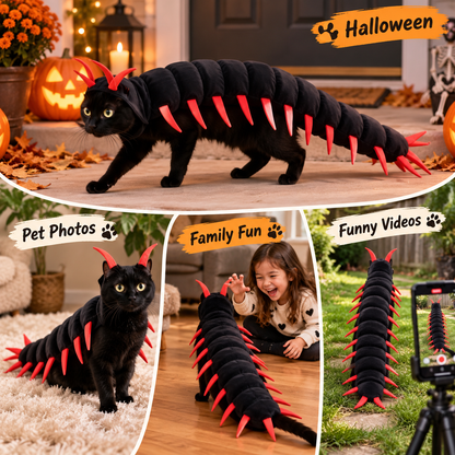 🐛 Limited-time 50% off — Funny centipede cat costume