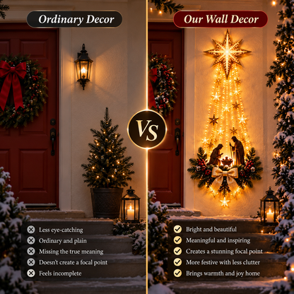 ✨ Limited-time 50% off — Lighted Bethlehem star nativity wall decor
