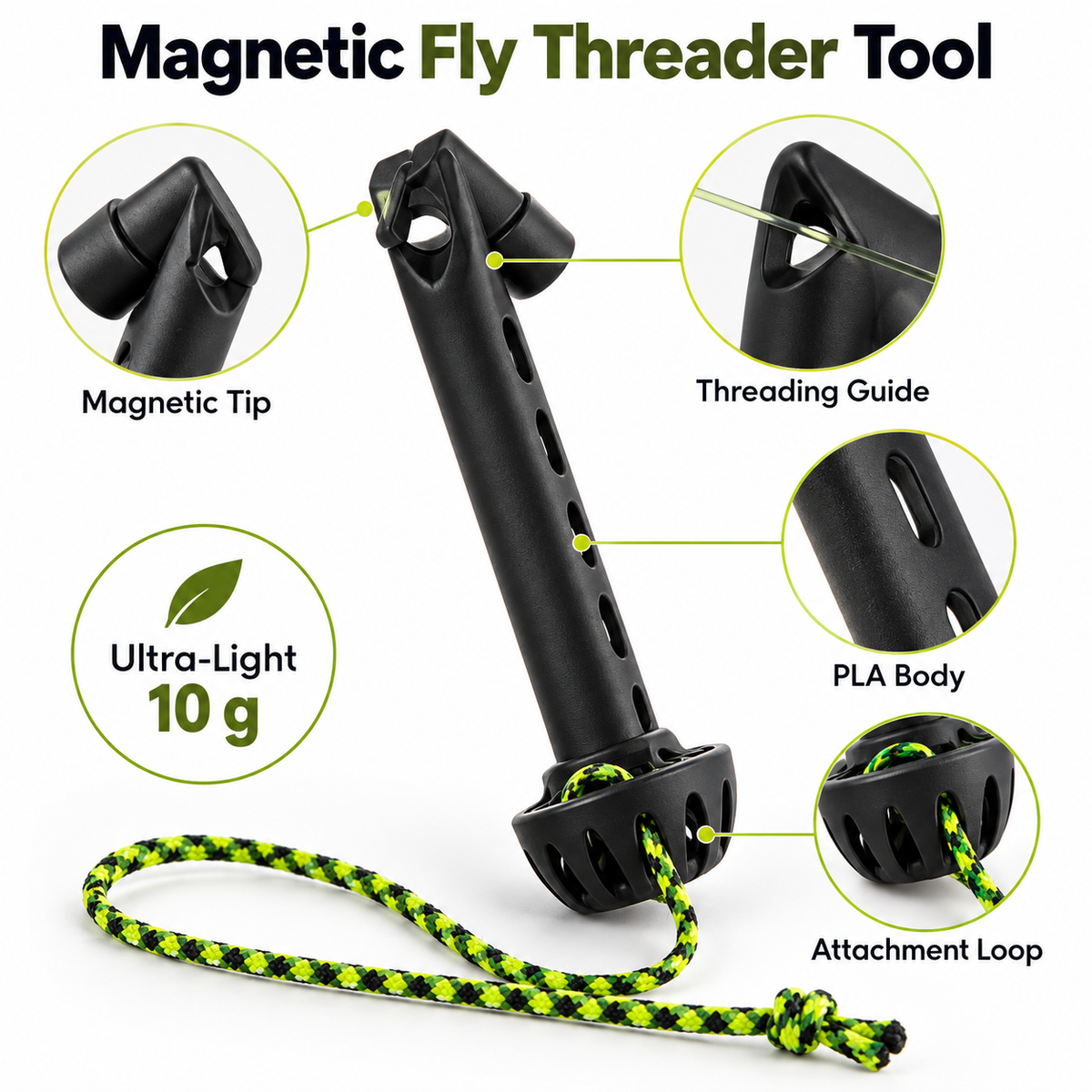 🎣 Limited time 50% off – Magnetic fly threader tool