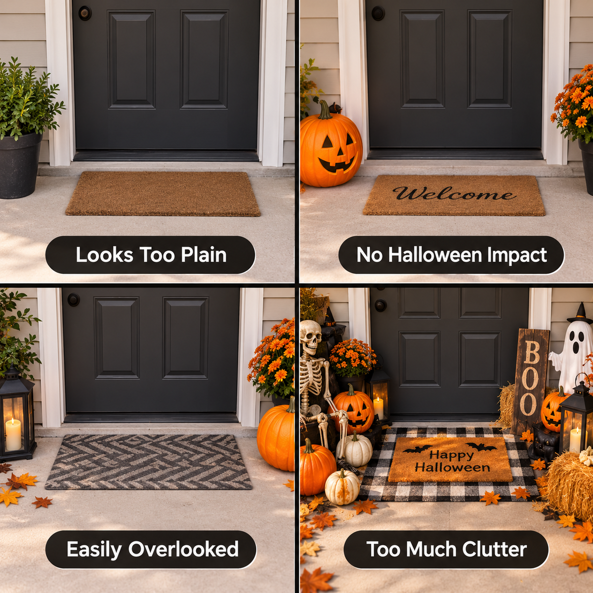 🎃 Limited-time 50% off — 💀 3D Skeleton Illusion Halloween Doormat