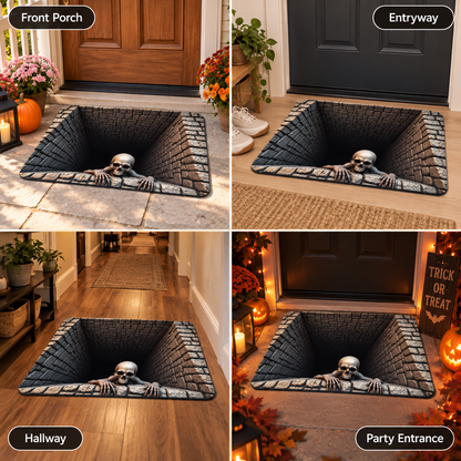 🎃 Limited-time 50% off — 💀 3D Skeleton Illusion Halloween Doormat