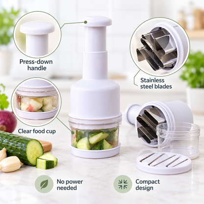 🥕 Limited-time 50% off — Manual press food chopper