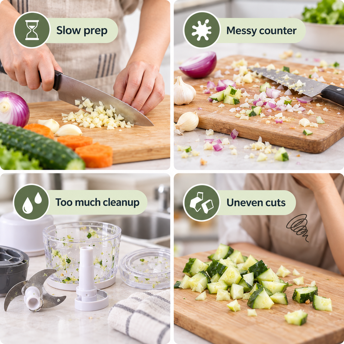 🥕 Limited-time 50% off — Manual press food chopper