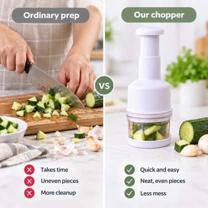 🥕 Limited-time 50% off — Manual press food chopper