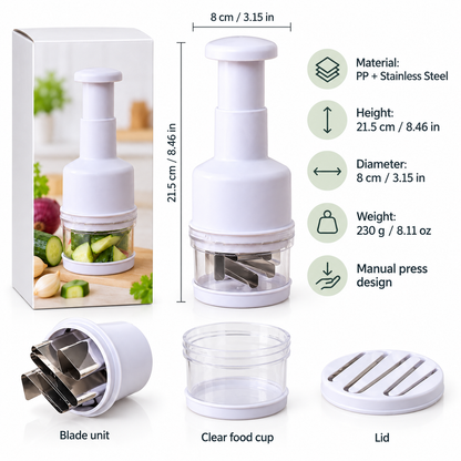 🥕 Limited-time 50% off — Manual press food chopper