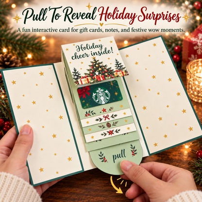🔥LIMITED-TIME 50% OFF — Interactive Waterfall Christmas Gift Card Booklet