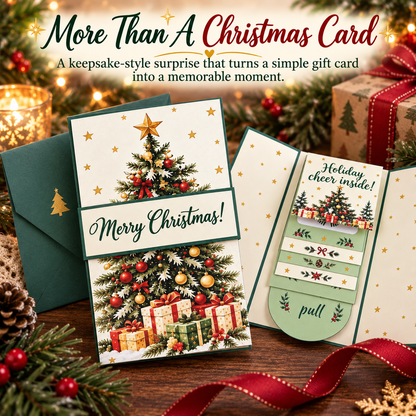 🔥LIMITED-TIME 50% OFF — Interactive Waterfall Christmas Gift Card Booklet