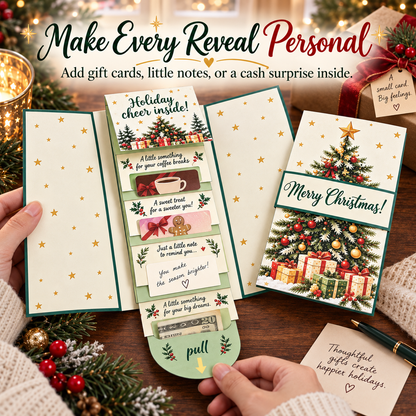 🔥LIMITED-TIME 50% OFF — Interactive Waterfall Christmas Gift Card Booklet