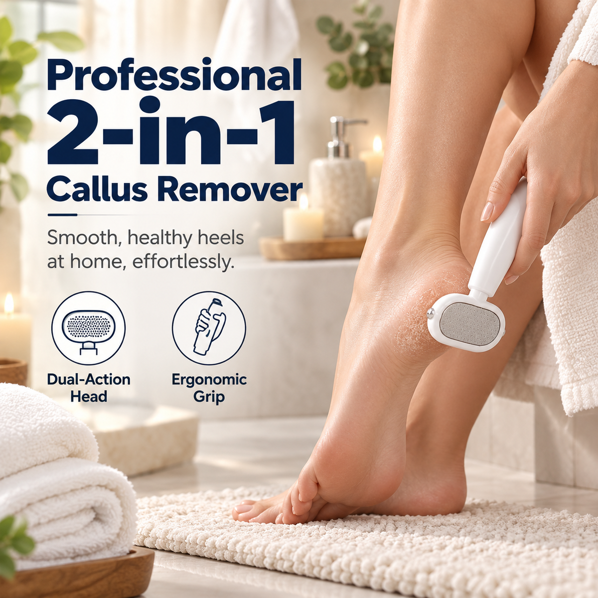 🔥 Limited-time 50% off — Double-Sided Foot Scraper for Callus Removal