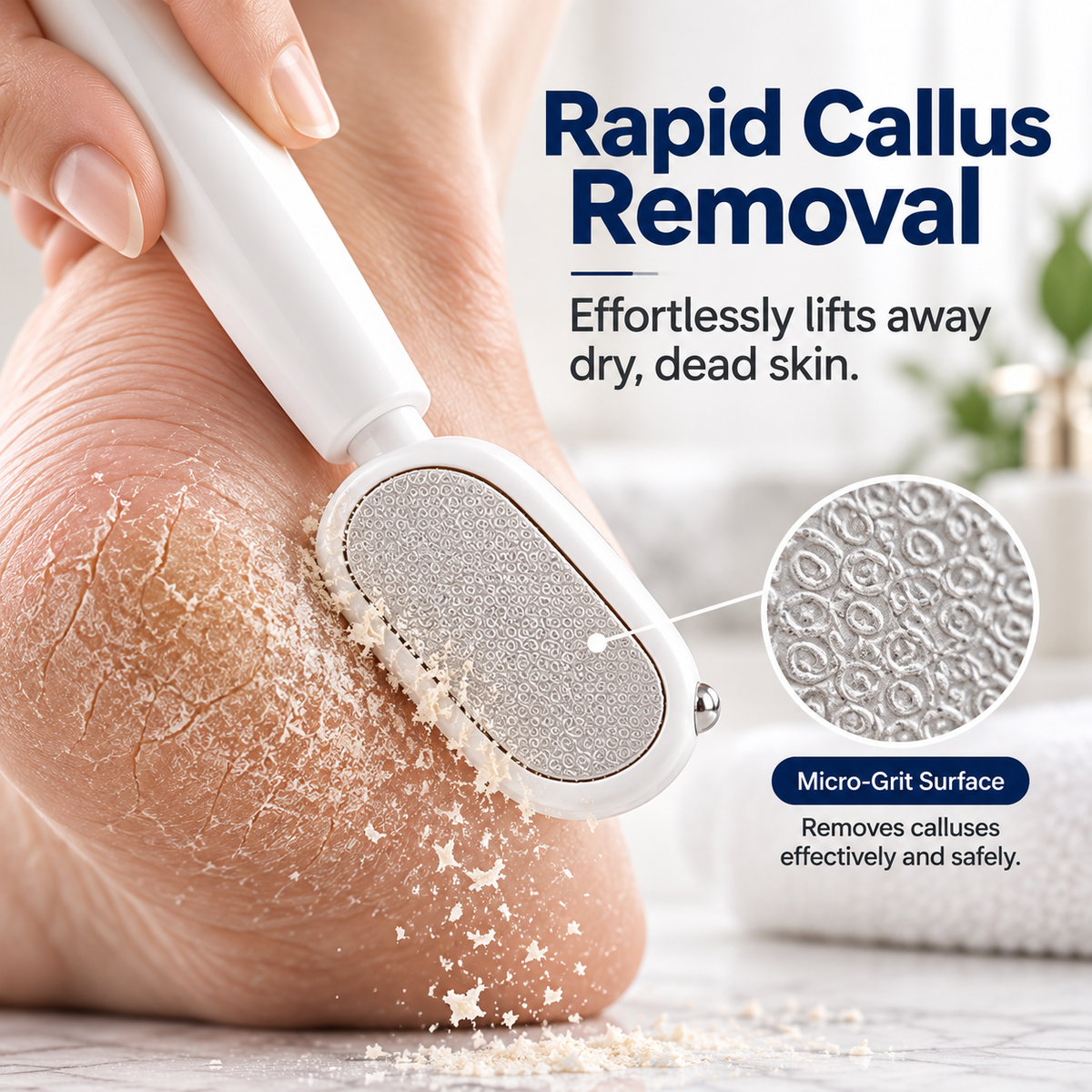 🔥 Limited-time 50% off — Double-Sided Foot Scraper for Callus Removal