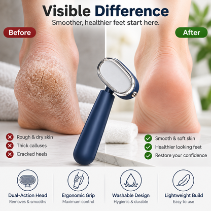 🔥 Limited-time 50% off — Double-Sided Foot Scraper for Callus Removal