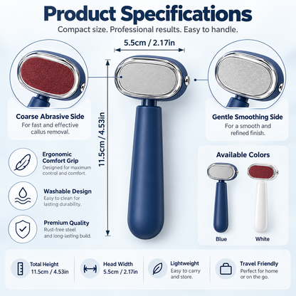 🔥 Limited-time 50% off — Double-Sided Foot Scraper for Callus Removal