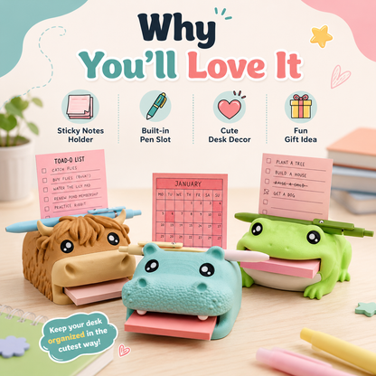 🔥Limited time 50% OFF——Cute Animal  Desktop Memo Holder —for Office, School & Home