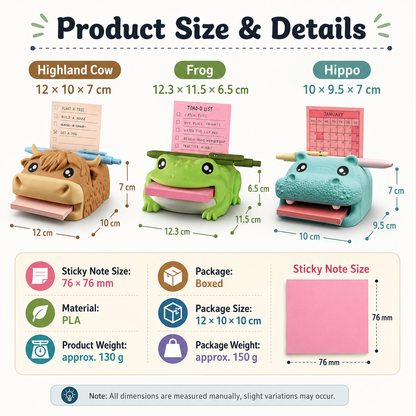 🔥Limited time 50% OFF——Cute Animal  Desktop Memo Holder —for Office, School & Home