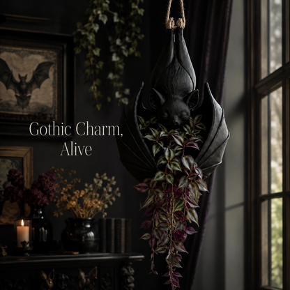 🔥Limited time 50% OFF——🦇 Hanging Bat Plant Pot🎃Spooky Garden Decor Planter
